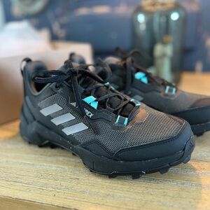 Adidas Terrex Black and Gray Athletic Shoes with Rugged Sole